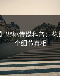 【震惊】蜜桃传媒科普：花絮背后10个细节真相